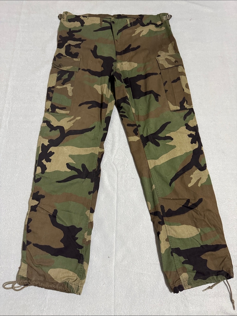 Vintage USGI BDU Pants Mens S Regular Woodland Camo Combat Trousers US Army